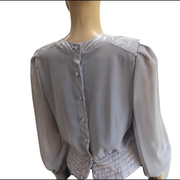 richard warren high neck long sleeve blouse - Picture 5 of 16